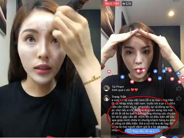 Hoa hậu Kỳ Duyên bị nghi livestream quảng cáo hàng 'rởm', gặp ngay Trang Trần 'bắt bài'
