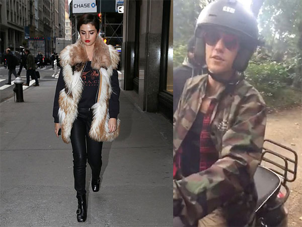 Justin Bieber vui vẻ đi chơi trong khi Selena Gomez cô đơn đối diện với scandal