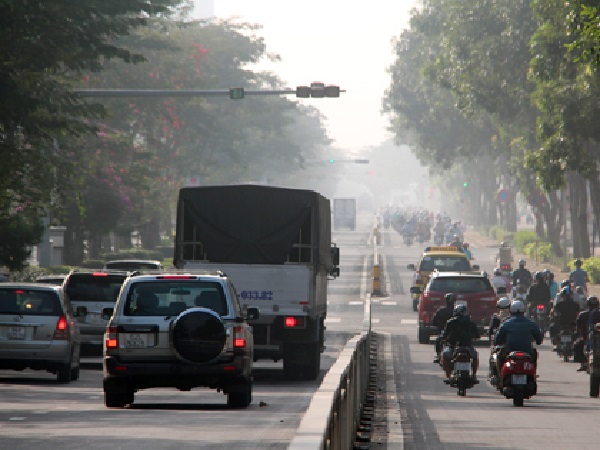 Không khí mù bao phủ TP HCM