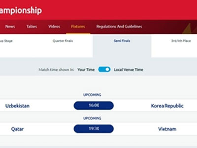 AFC nhầm lịch thi đấu của U23 Việt Nam