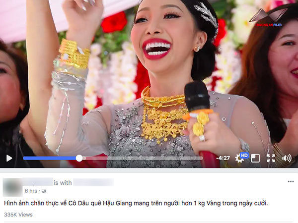 Clip: Cô dâu ở Hậu Giang mang trên người hơn 1kg vàng, 'quẩy' tưng bừng trong đám cưới