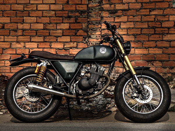 Suzuki GN125 độ phong cách tracker của biker Sóc Trăng
