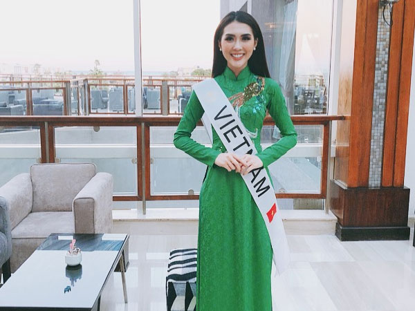 Tường Linh dẫn đầu bình chọn top 10 thí sinh được yêu thích tại Hoa hậu Liên lục địa