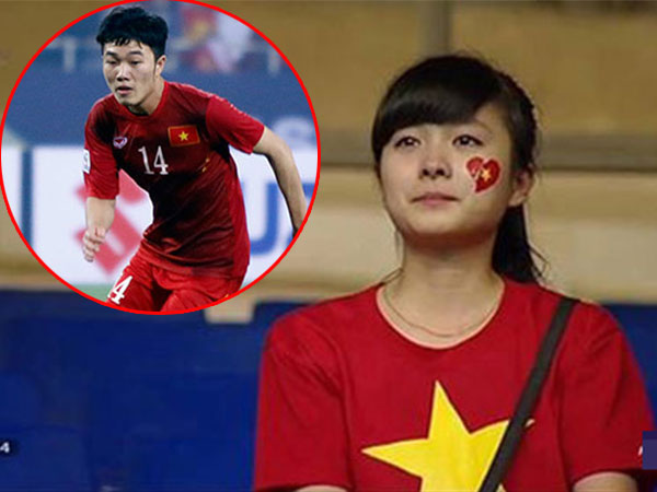 Giữa dàn U23 toàn trai đẹp, 'Crying girl' lại mến mộ Lương Xuân Trường