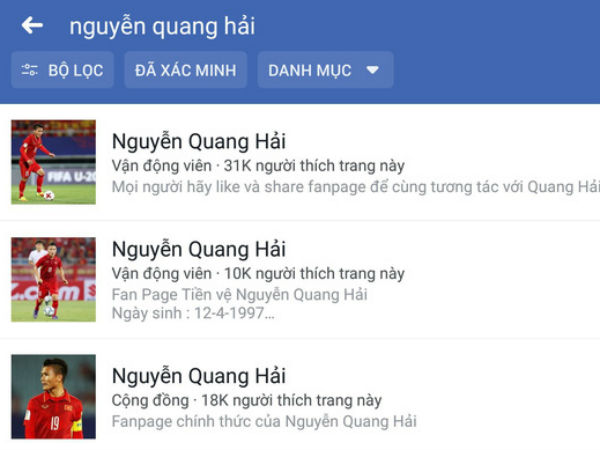Gần 200 tài khoản giả Facebook cầu thủ, HLV U23 Việt Nam