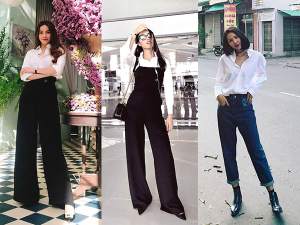 Học lỏm 7 kiểu diện sơ mi trắng không nhàm chán từ sao Việt