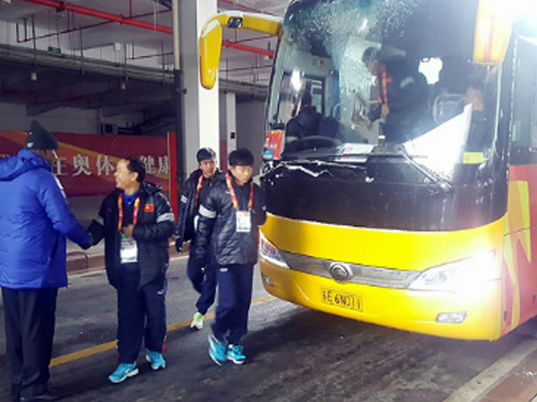 U23 Việt Nam đến sân, sẵn sàng thi đấu