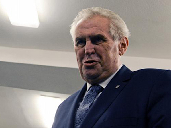 Tổng thống Czech Milos Zeman tái đắc cử