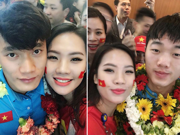 Ghen tị với cô gái được 'selfie' thân mật cùng Tiến Dũng, Xuân Trường