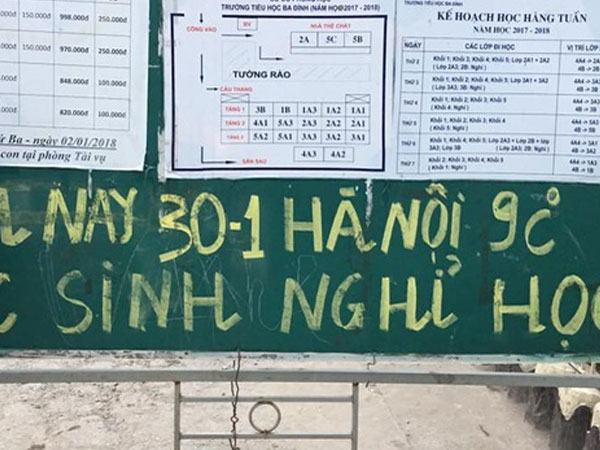 Rét dưới 10 độ kéo dài: Nhà trường có được phép từ chối nhận học sinh mầm non, tiểu học?