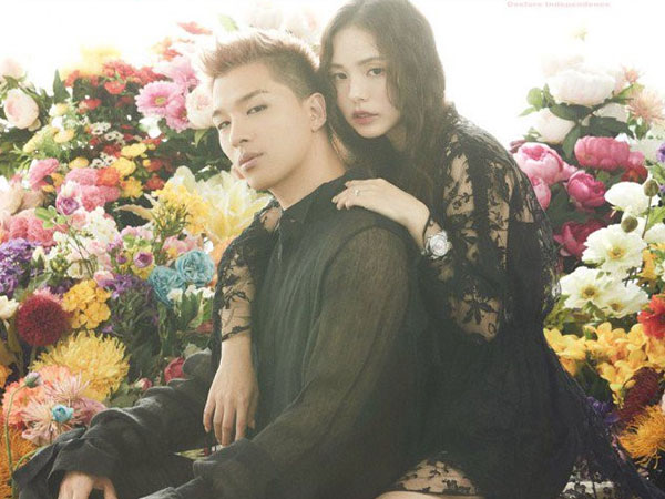 Taeyang (Big Bang) và vợ sắp cưới lần đầu công khai tình tứ
