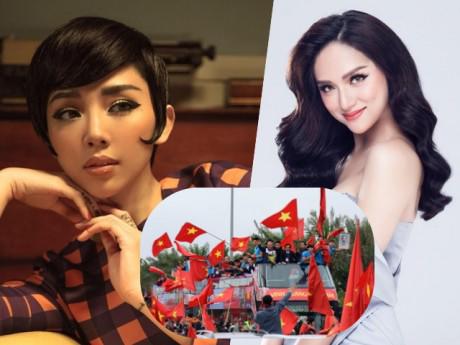 Tóc Tiên, Hương Giang Idol hài hước 'kêu trời' khi biết tin U23 Việt Nam sẽ có mặt tại TP.HCM
