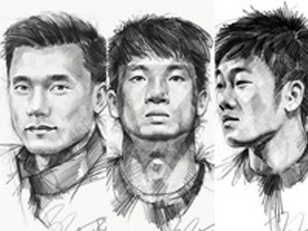 Trọn bộ tranh ký họa dàn cầu thủ 'cực phẩm' U23 Việt Nam