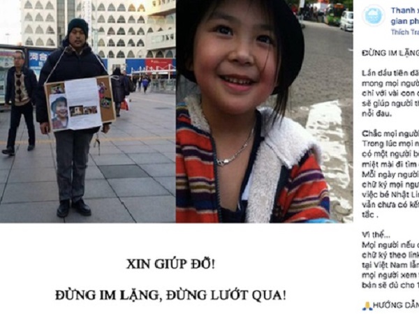 Cộng đồng kêu gọi 50.000 chữ ký đòi công bằng cho bé Nhật Linh