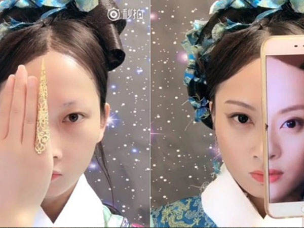 Cô gái Trung Quốc 'nổi như cồn' nhờ tài hoá trang y như thật