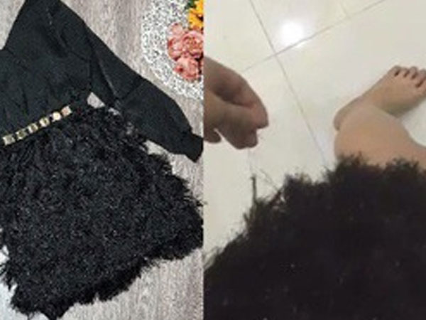 Mua váy lông đính kim sa về diện Tết, cô nàng gặp cảnh 'váy ơi ở lại lông rụng nhé', còn bị chủ shop mắng tới tấp