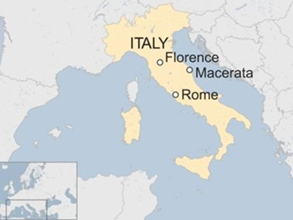 Lái xe, xả súng ở Italy, 4 người bị thương