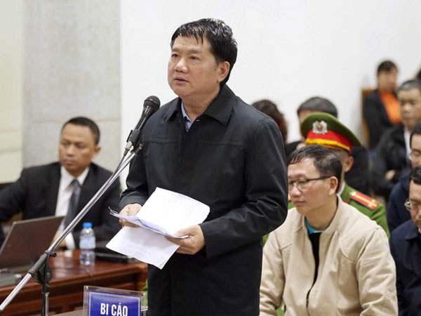 Ông Đinh La Thăng kháng cáo xin xem xét lại tội danh