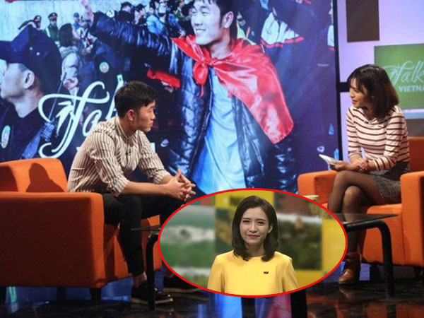 Nữ MC xinh đẹp của VTV trò chuyện với Xuân Trường khiến dân mạng 'bấn loạn'