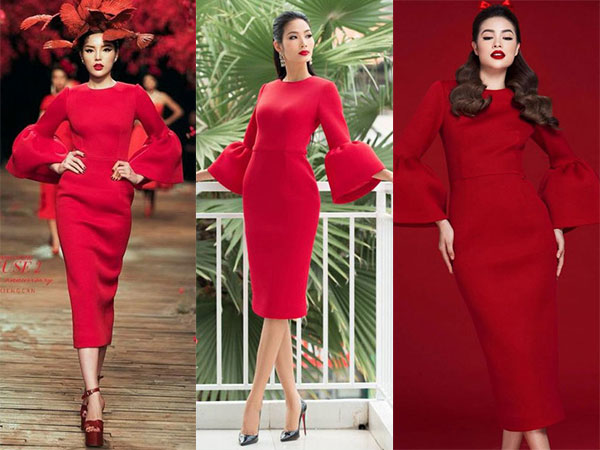 Lâu lắm rồi mới thấy Hoàng Thùy vẫn đẹp dù 'đụng' hàng với 3 nàng Hậu
