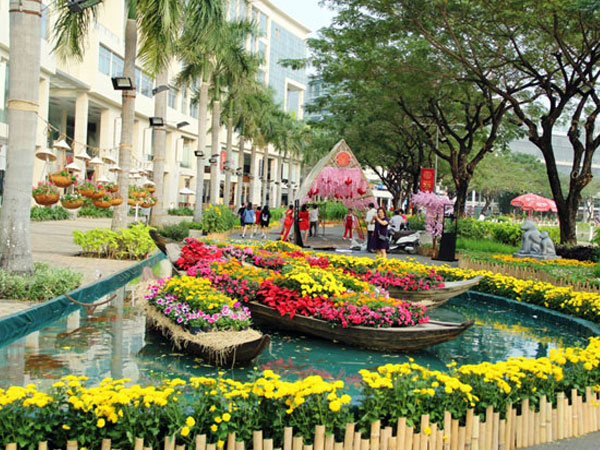 Hồn quê xuất hiện tại 'khu nhà giàu' ở Sài Gòn ngày giáp Tết