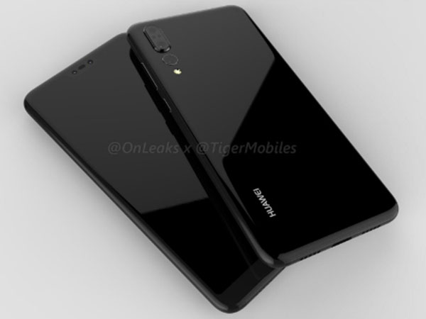 Huawei P20 Plus có màn hình 'tai thỏ', camera 3 ống kính
