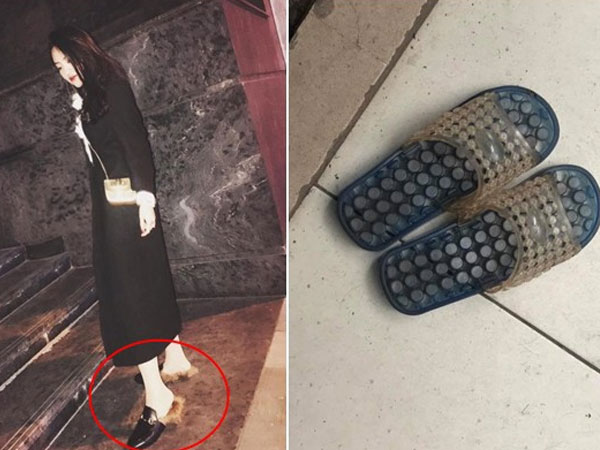 Hà Nội: Xỏ dép Gucci 24 triệu đi làm móng, ra về cô gái tá hỏa khi hàng hiệu bỗng 'biến' thành... dép tổ ong