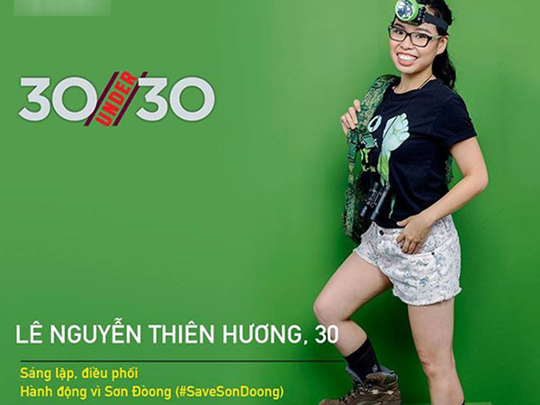 Cô gái được Forbes Việt Nam vinh danh vì bảo vệ Sơn Đoòng