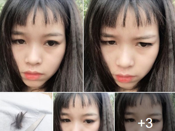 Tự tay cắt tóc mái đi chơi Tết, cô gái bật khóc khi nhìn thành quả qua gương
