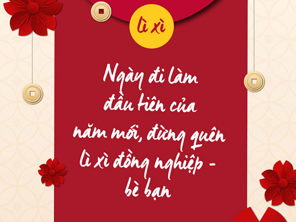 Ngày đi làm đầu tiên, đừng quên lì xì đồng nghiệp - bè bạn