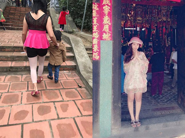 'Tá hỏa' vì thời trang đi lễ đầu năm không giống ai của mẹ bỉm sữa