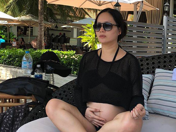 Lan Phương bị ngộ độc thực phẩm trong lúc mang thai