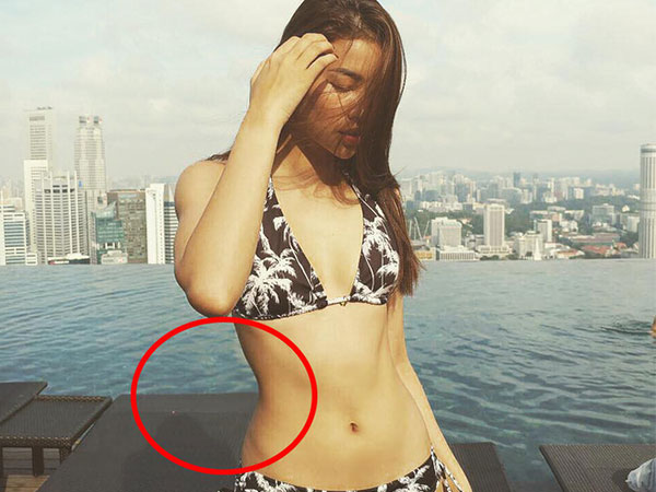 Đăng ảnh mặc bikini nóng bỏng, Phạm Hương bị soi chỉnh ảnh đến mức 'biến dạng'