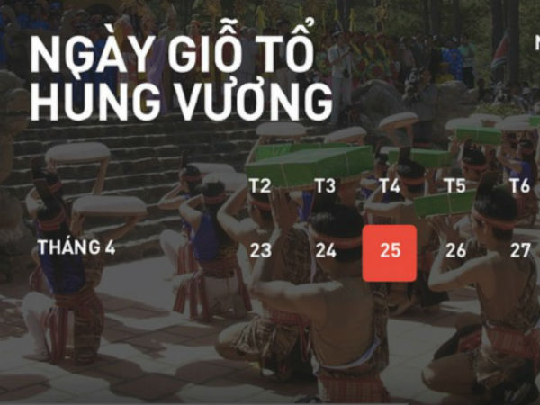 Giỗ Tổ Hùng Vương năm 2018 được nghỉ mấy ngày?