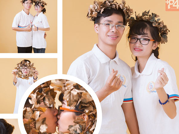 Chàng trai cầu hôn người yêu bằng vòng nguyệt quế Đường lên đỉnh Olympia