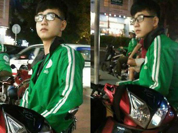 Anh chàng GrabBike tự dưng tỏa sáng trên MXH vì chụp lén mà vẫn đẹp trai