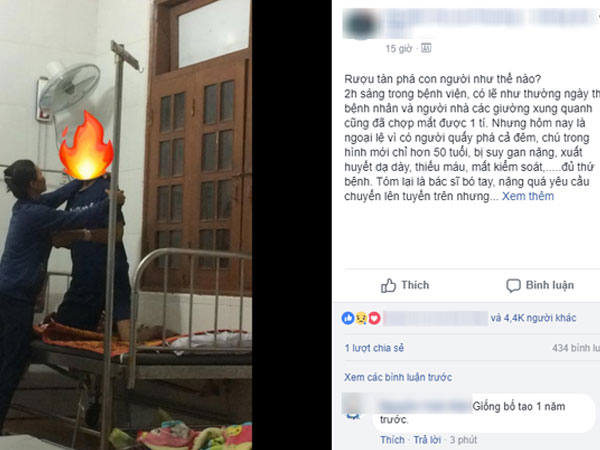Câu chuyện đáng suy ngẫm về một người nát rượu: Bác sỹ lắc đầu, con cái chẳng thèm đến thăm, một mình vợ chăm mà vẫn bị hành