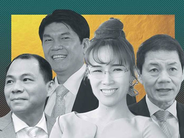 Cổ phiếu đóng góp bao nhiêu tiền vào tài sản ròng các tỷ phú USD Việt?