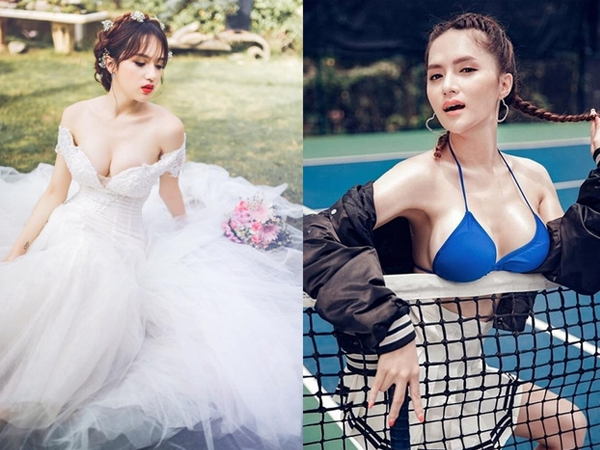 Hoa hậu Hương Giang chuộng váy áo hở vòng một