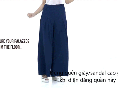 Lưu ý cần biết khi mặc dáng quần suông rộng
