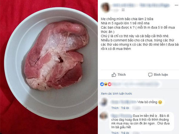 Bài toán chi tiêu thách các bà nội trợ giải: Mẹ chồng mua 2 lạng thịt, 1 cây bắp cải bảo nấu 2 bữa cho nhà 6 người