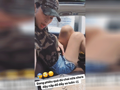 Sống ảo như Angela Phương Trinh: Mải mê õng ẹo quay story rồi làm đổ hết cả sữa chua khắp xe