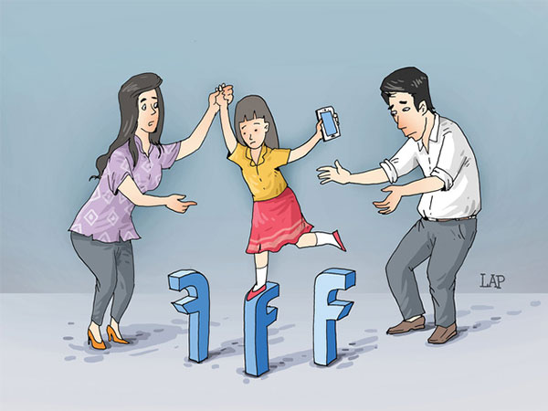 Tôi không biết con làm gì trên 'phây' cho tới một ngày...