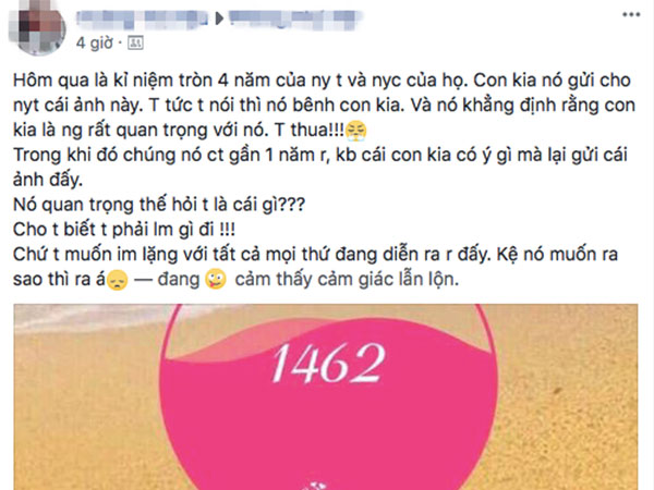 Cô gái hoang mang không biết mình là gì khi bạn trai nói người yêu cũ mới là 'tất cả của anh'
