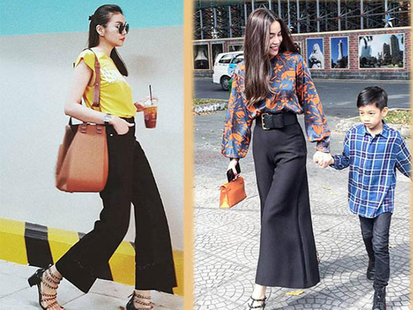 Đúng là đẳng cấp Hồ Ngọc Hà, Thanh Hằng, mặc quần vải đen cũng sang chảnh hết nấc!