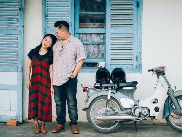 Bộ ảnh cưới đôi trẻ 'chị ơi, anh yêu em' chênh nhau 50 kg và 30 cm