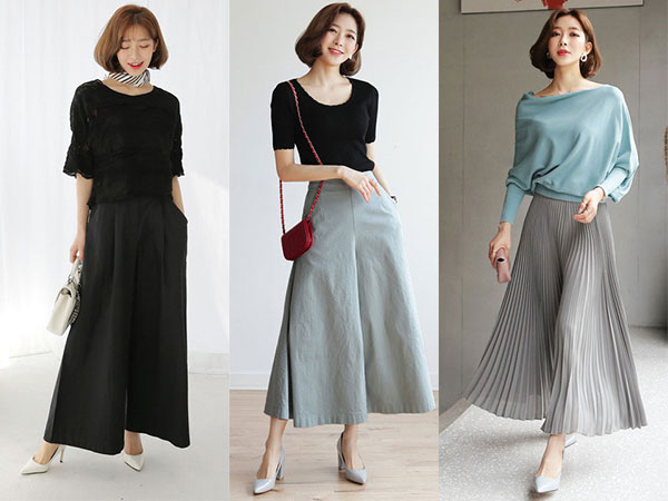 Mốt mới công sở: Quần ống rộng thùng thình nhìn tưởng váy này lại có khả năng giấu dáng rất tài tình