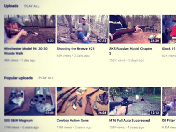 YouTube cấm các video liên quan đến súng tự chế