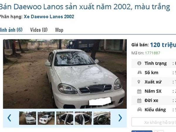 Bất ngờ loạt ô tô rao bán với giá chỉ từ 120 triệu