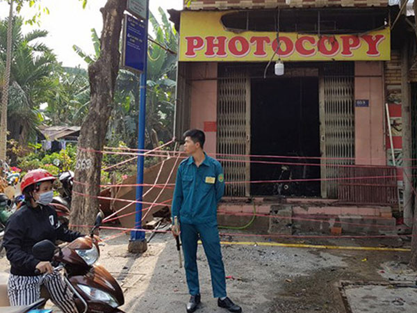 Cháy tiệm photocopy ở Sài Gòn, bé trai 2 tuổi thiệt mạng